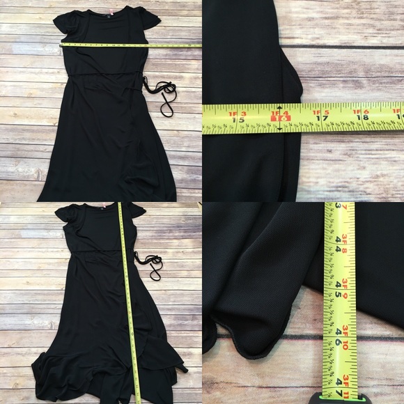 Size Medium Banana Republic Cap Sleeve Wrap Dress - Picture 2 of 8